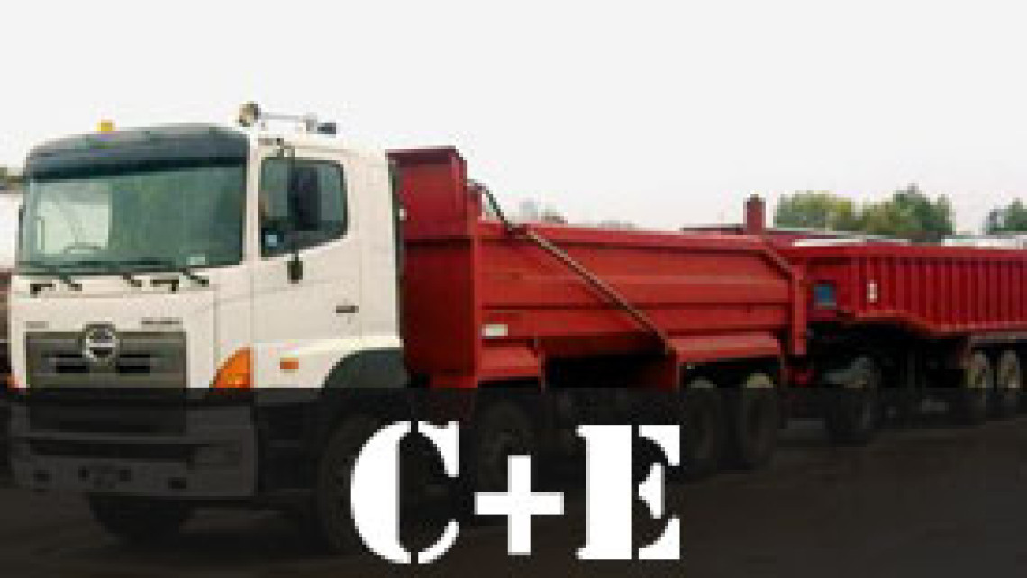 C+E - Nákladní auto + vlek